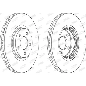 Brzdový systém Brzdový kotouč JURID 562465JC