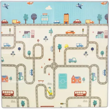 Hračka pro kojence CHIPOLINO Dětská podložka na hraní 142x142cm Město