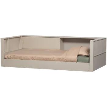 Postel WOOOD Dřevěná postel CARTER béžová s 2 čely 377591-D
