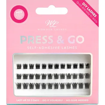 Umělé řasy Bondingové řasy PRESS & GO Volume - samolepicí DIY řasy MIX