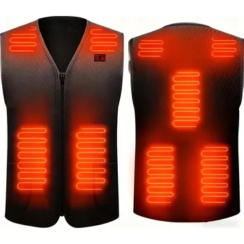 Pánská vesta Vyhřívaná vesta s elektrickým vyhříváním, regulací a USB powerbankou 10000mAh, velikost XXL