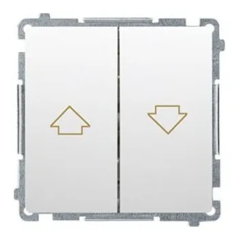 vypínač Žaluziový spínač Kontakt-simon Simon Basic bílý, bez uzemnění