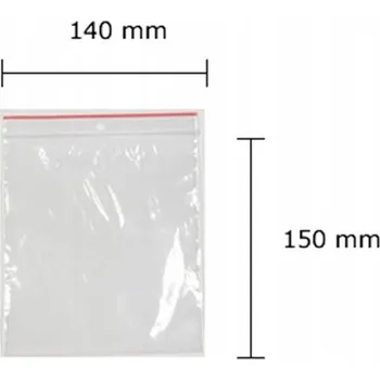 ZIPOVACÍ SÁČKY / SÁČKY SE ZIPEM 14X15 cm / 100 ks
