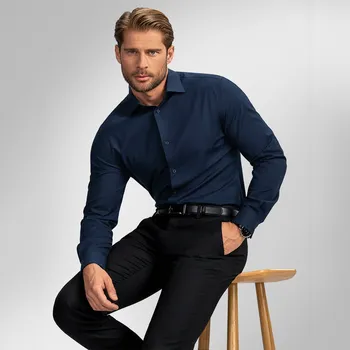 Pánská košile Pánská košile BANDI, model REGULAR PATRONI Indaco