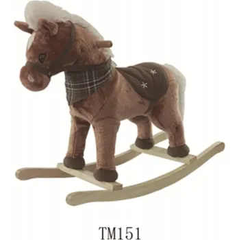 Houpací kůň Velký houpací kůň pro děti - řehtá a cválá, interaktivní kůň