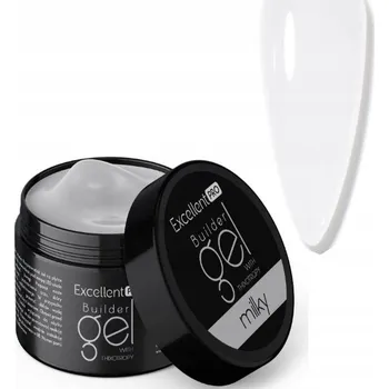 Lak na nehty Excellent PRO jednofázový stavební gel na nehty LED/UV mléčný milky 15 g