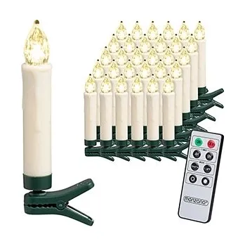 Vánoce monzana® Sada 30 LED vánočních svíček | teplá bíla