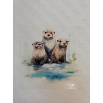 Nažehlovací obrázek na folii - mláďata č.3 - 8,5 x 9 cm