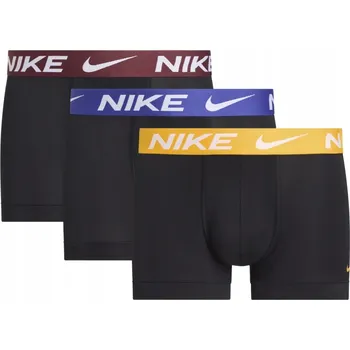 Boxerky NIKE PÁNSKÉ BOXERKY SLIPY TRUNK 3KS ČERNÉ vel. L