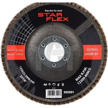 Brusný kotouč Lamelový kotouč 125-22 ocel zrno 60 T29 STAR TLS1252260