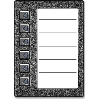 ACO CDN-6NP GR Osvětlený panel se seznamem rezidentů a 6 tlačítky