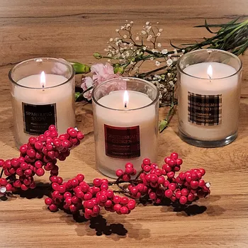 Svíčka Sójová vonná svíčka v dekorativním skle