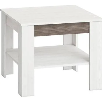 Konferenční stolek Stolek Blanco - ML Meble Borovice bílá / New grey 67x56 cm
