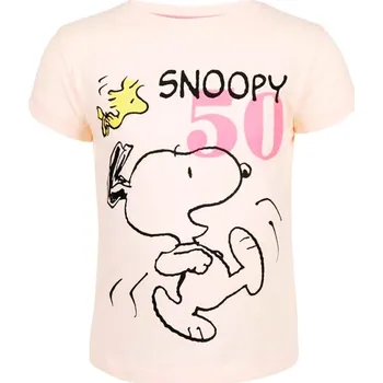 Dívčí oblečení TRIČKO SNOOPY Erv 39150 růžové Velikost: 122-128