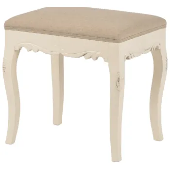 Taburet Taburet Rimini - Livin Hill Krémová / Světle hnědá 45x49 cm