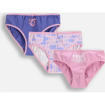 Dívčí spodní prádlo Dívčí kalhotky, dětské slipy 3-balení bavlněné 140/146 Coccodrillo ZC5