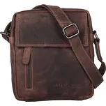 Malá hnědá (khaki) kožená crossbody taška GreenWood no. 116209