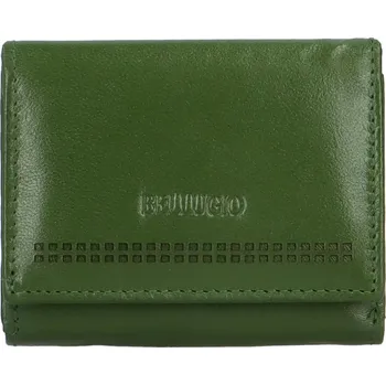 Peněženka Dámská kožená malá peněženka Bellugio Siva, zelená