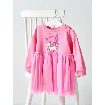 Dívčí šaty Sinsay - Šaty babydoll The Aristocats - růžová - 251EN-30X - 251EN-30X-86