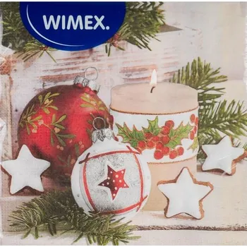 Papírový kapesník Ubrousky vánoční 20ks 33x33cm, 3-vrstvé