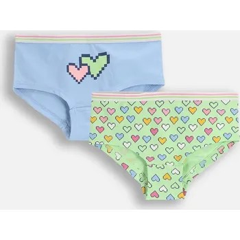 Dívčí spodní prádlo Dívčí bavlněné kalhotky, dětské, 2 kusy v balení, velikost 164/170 Coccodrillo ZC5