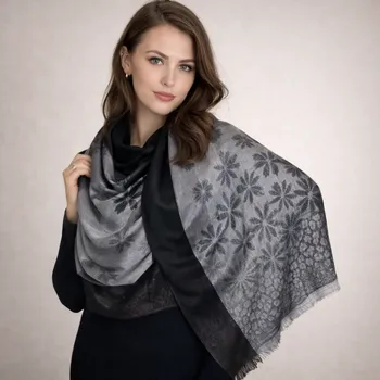 Šála Šál Pašmína - Lilia - Černá