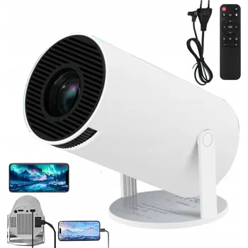 Projekční technika PROJEKTOR ANDROID TV 4K WIFI FULL HD PŘENOSNÝ SMART REPRODUKTOR BÍLÝ