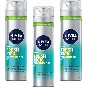 Nivea Men gel na holení Fresh Kick 200 ml x 3 ks