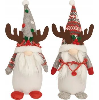Vánoce Vánoční skřítek gnóm pod stromeček, hračka, Mikuláš, dekorace, 39 Cm