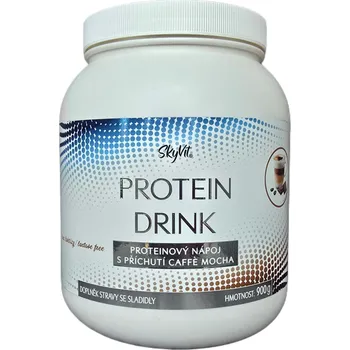 Protein SkyVit®️ Protein drink SkyVit® bez laktózy s trávícímy enzymy DigeZyme®- caffe mocha