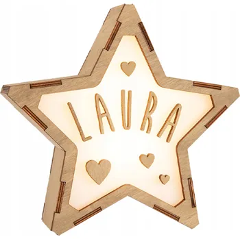 Lampička Noční lampa VINTIUN hnědá