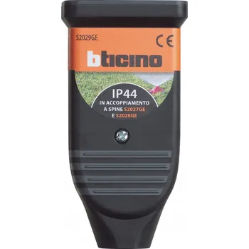 Elektrická zásuvka BTicino S2029GE Dvojitá gumová zásuvka 10/16A