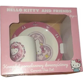 PORCELÁNOVÁ SADA HELLO KITTY: HRNEK A TALÍŘEK