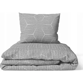 Povlečení KREPOVÉ POVLEČENÍ 160x200cm + 2x70x80cm MOTÝL ŠEDÝ