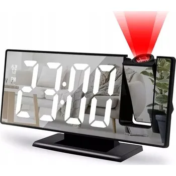 Hodiny Budík Strado černý, 18,5 cm