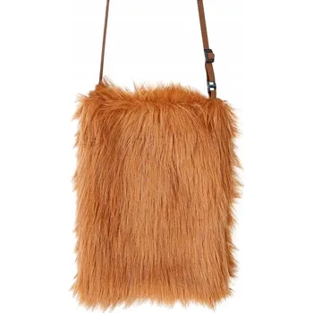 Kabelka Hnědá chlupatá kabelka - taška jeskynního muže