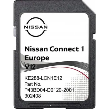 Zabezpečení domácnosti Mapa pro navigaci Evropa Nissan CONNECT 1 SD karta