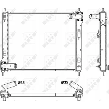 Chladič motoru NRF 53061 Chladič motoru, chlazení motoru