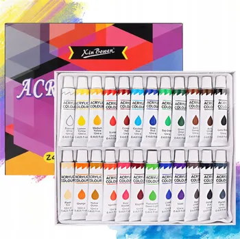 Výtvarná barva Barva barva 24 ks 12 ml, vícebarevná