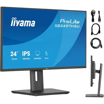 Monitor 24" monitor iiyama ProLite XB2497HSU-B1 IPS LED 120Hz /HDMI DP/ FlickerFree HAS 0