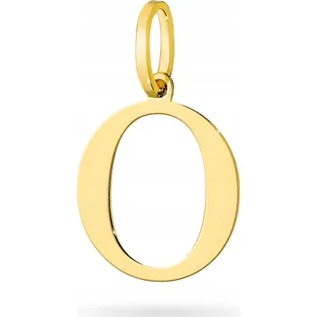 Přívěsek ZLATÝ PŘÍVĚSEK Přívěsek PÍSMENO O ryzost 585 14k