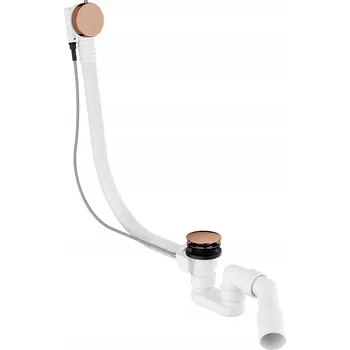 Sifon Omnires vanový sifon s přepadem a výpustí CGS měď lesklá (CP)