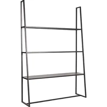 Knihovna LABEL51 Kovový policový regál FENCE černý SL-51.000