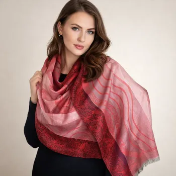 Šála Šál Pašmína - Aurella - Červená