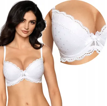 Podprsenka Podprsenka RÓŻA Lagerta push-up BÍLÁ vel. 70E