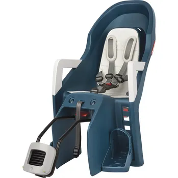 POLISPORT Hátsó Dönthető Gyerek Kerékpárülés Vázra Szerelhető Groovy Tmavě Zelená/Krémová MODRÁ|ZELENÁ