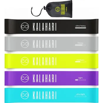 KALAHARI 4 WELLNESS Sada Fitness Gumiček, 5 odporových pásů s různými úrovněmi odporu