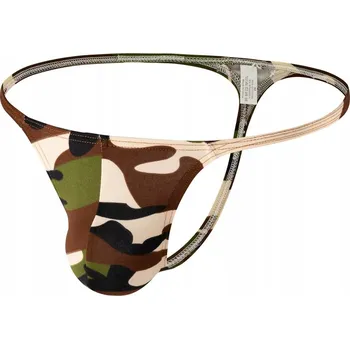 Kalhotky Pánské bavlněné mini tanga elastické, prodyšné v provedení MASKÁČOVÝ - L