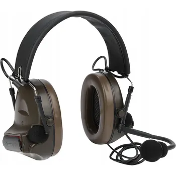 Sluchátka AKTIVNÍ STŘELECKÁ SLUCHÁTKA S MIKROFONEM, ZELENÁ