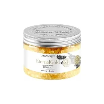 Koupelová kosmetika Organique Eternal Gold 600 g relaxační sůl do koupele